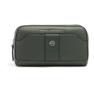 Piquadro Tassen, Heren, Groen, ONE Size, Leer, Tebe Clutch