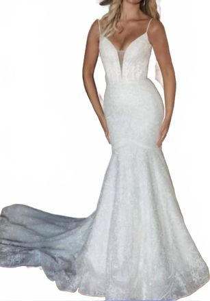 Abella Mermaid Wedding Dress In Ivory