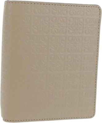 Loewe Pre-owned Wallets, female, Beige, Size: ONE SIZE Pre-owned Leather Wallet