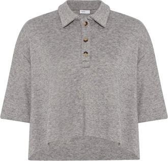 Rosetta Getty Polo con bottoni - Grigio