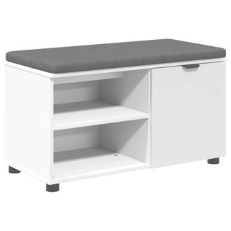 vidaXL Banco De Entrada 80 X 38 X 46 Cm Madera Ingenierizada Y Tela Vidaxl
