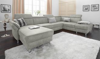 Sit&more Wohnlandschaft »Avignon U-Form« wahlweise mit Bettfunktion und Stauraum, inklusive Kopfteilverstellung