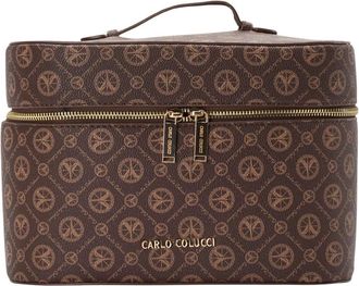 Carlo Colucci Toilettas - Dames - Toilettassen - Bruin - ONE Size - Tassen