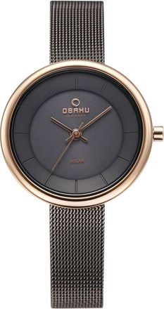 Obaku Womens Lys Black Dial Watch