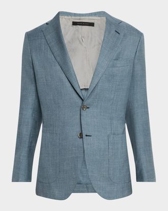 Brioni Men & apos;s Plume Melange Blazer