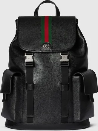 Gucci Ophidia Large Backpack, Black, Leather