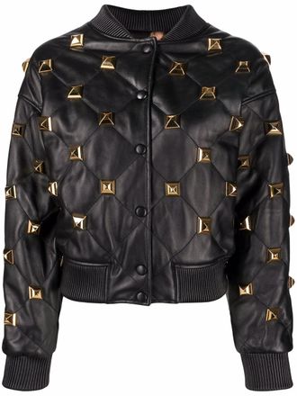Philipp Plein Bomber trapuntato - Nero