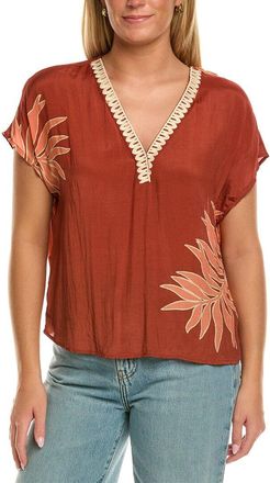 Velvet Naomi Short Sleeve Woven Top