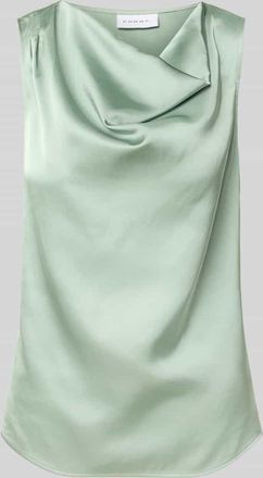 Comma Blusentop mit Wasserfall-Ausschnitt in Mint, Gr&ouml;&szlig;e 34