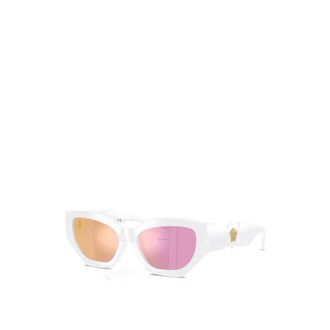Versace Geometric-frame Sunglasses - female - Versace - Sunglasses - White - 48 MM - Accessories