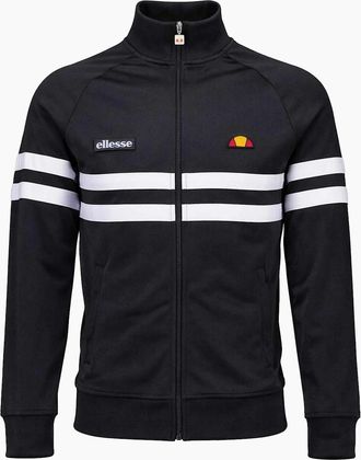 Ellesse Mens Ellesse Rimini Track Top Jacket Black/White - Size: 44/Regular