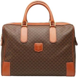 Celine Pre-owned Weekend Bags, female, Brown, Size: ONE SIZE Pre-owned Leather Weekend Bag