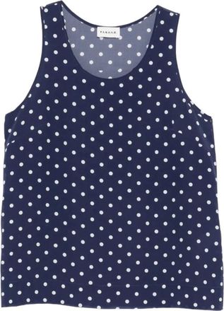 P.A.R.O.S.H. Sbillo Top - Dames - Tops zonder mouwen - Blauw - XS - Tops