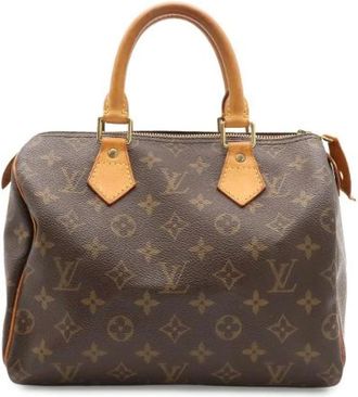Louis Vuitton Pre-owned Monogram Handbag - Dames - Vintage Handtas - Bruin - ONE Size - Vintage