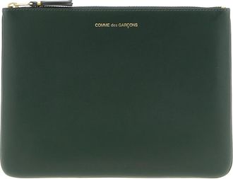 Comme Des Garçons Accessoires, unisex, Groen, ONE Size, Leer, Arecalf Sa 5100 Wallet