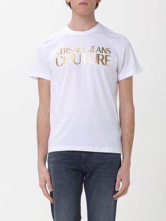 Versace Jeans Couture Cotton T-Shirt with Laminated Logo