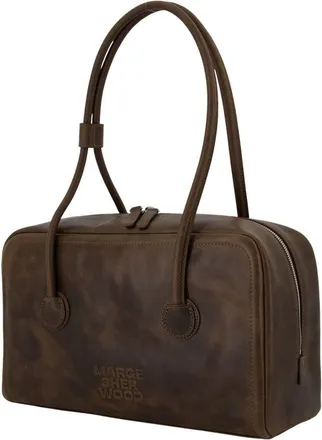 Marge Sherwood Womens Soft Cowhide Shoulder Bag Brown
