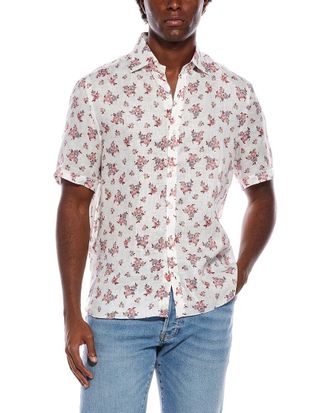 Isaia Linen Sport Shirt