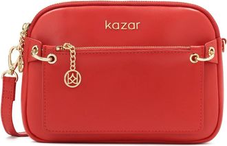 Kazar Rode heuptas met afneembare zak - Dames - Schoudertassen - Rood - ONE Size - Leer - Tassen