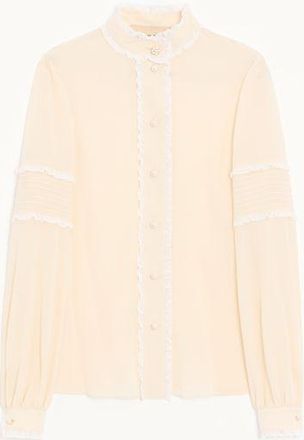 Valentino CREPE DE CHINE SHIRT Woman VANILLA 42