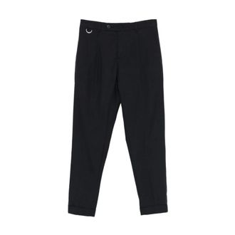low brand Straight Trousers, male, Blue, Size: W33 LOW Brand Rtw