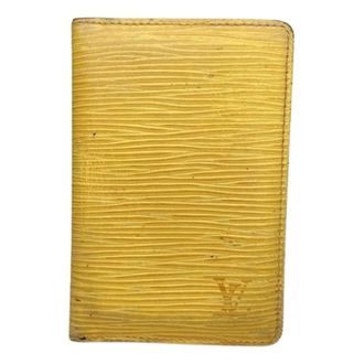 Louis Vuitton Pre-owned Rosalie Kaarthouder - Heren - Pre-owned - Geel - Maat: ONE Size Leer