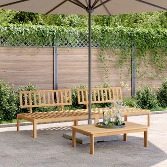 vidaXL Sof&aacute;s Centrales Palets De Jard&iacute;n 2 Uds Madera Maciza De Acacia Vidaxl