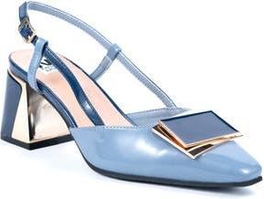 Ninety Union Maddie Pointed Toe Slingback Pump in Blue Multi at Nordstrom Rack, Size 12