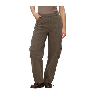 Refined Department Refined Department - Lyon Woven Balloon Fit Jeans - Dames - Jeans - Bruin - Maat: XS Katoen