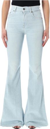 Haikure Farrah Flared Jeans - Dames - Flared Jeans - Blauw - W24 - Katoen - Jeans