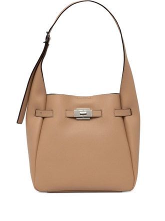 DKNY buckle-detail tote bag - Brown