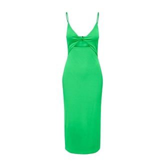 Only Zomer Groene One-Shoulder Jurk - Dames - Casual kleedjes - Groen - M - Kleedjes