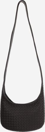 Bottega Veneta Mens Veneto Leather Shoulder Bag Dark Brown Pelle