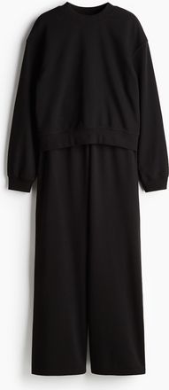 H&M 2-teiliges Sweatshirt-Set - Schwarz
