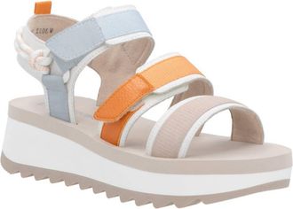 Rieker Womens Bailey Platform Sandal In Paper