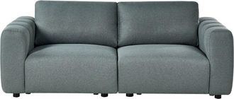 Beliani Modular 2 Seater Sofa Green Fabric Sectional Two Piece Sofa Modern Style KIVVIK