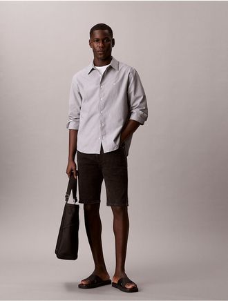 Calvin Klein Jeans Calvin Klein Mens Slim Denim Shorts - Black - 29