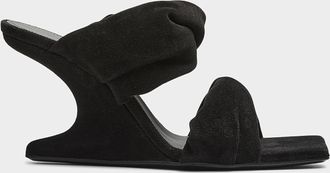 Rick Owens Womens Cantilever leather sandals Women