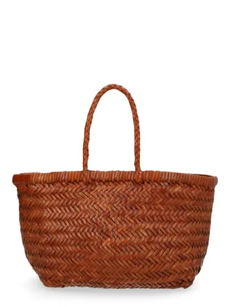 Dragon Diffusion Womens Leather Handbag Triple Jump Brown Handbags Hand Bags