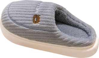 Generic Mens Womens Plush Slippers Slip-On Soft Fleece Fuzzy Warm Slippers Memory Foam Indoor House Shoes Comfortable Lightweight Winter Footwear size 7