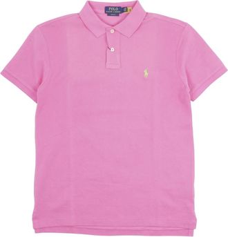 Polo Ralph Lauren Slim-fit Polo Shirt - Heren - Polos - Roze - XL - Katoen - Tops