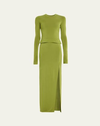 Nanushka Shada Long-Sleeve Knit Dress