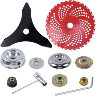 OEM Lame De Debroussailleuse - Alliage Haute Resistance - 230 X 230 X 1 Mm Et 233 X 233 X 1 Mm - Pour Debroussailleuse Tondeuse - Lot De 11