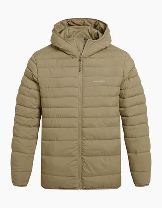 Craghoppers Mens Craghoppers Mens Compresslite IX Hooded Padded Jacket - Tan - Size: 42/Regular
