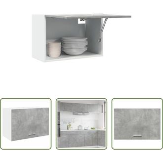 vidaXL Armadio pensile - Mobile Pensile Lyon Grigio Cemento 60x31x40 cm