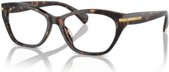 Ralph Lauren 55mm Rectangle optical glasses in Tortoise at Nordstrom