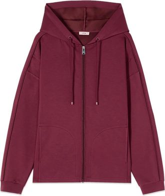Oltre Hoodies - Dames - Vesten met rits - Rood - M - Hoodies & sweatvesten