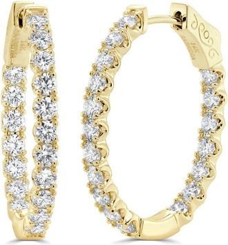 Sabrina Designs 14K 3.00 Ct. Tw. Diamond Hoops