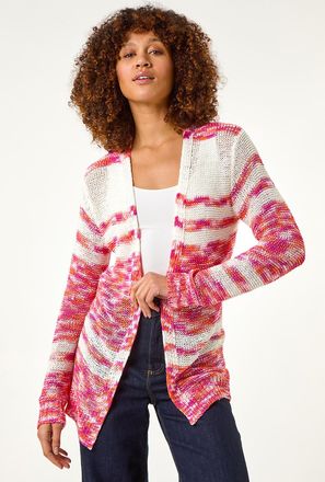 Roman Colour Block Spacedy Knit Cardigan
