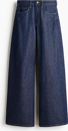 H&M Wide High Waist Jeans - Blue